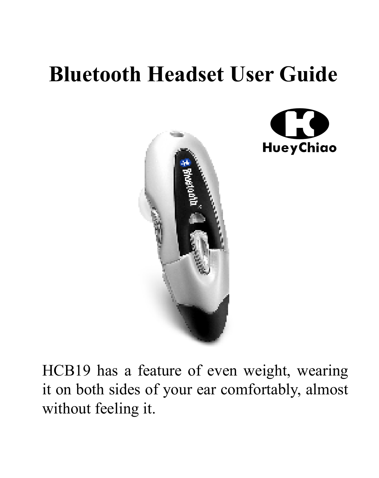 Huey Chiao HCB19 User Manual