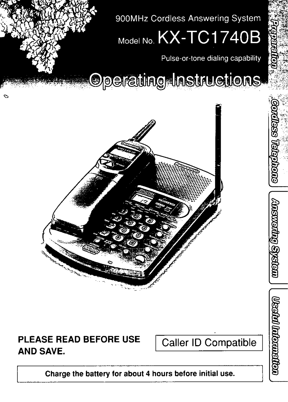 Panasonic KX-TC1740B User Manual