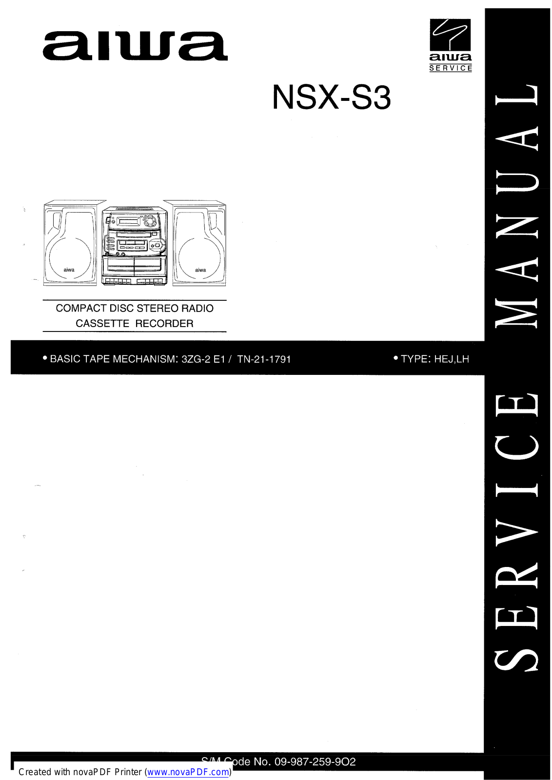 AIWA NSX-S3 Service Manual