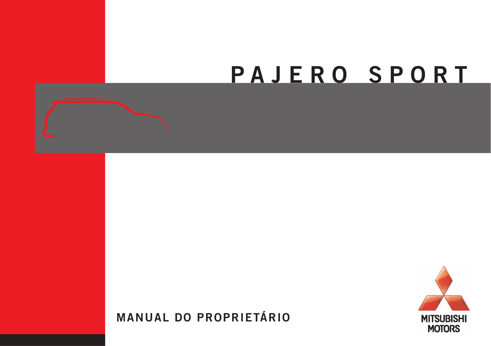 Mitsubishi Pajero Sport              2008 Owner's Manual