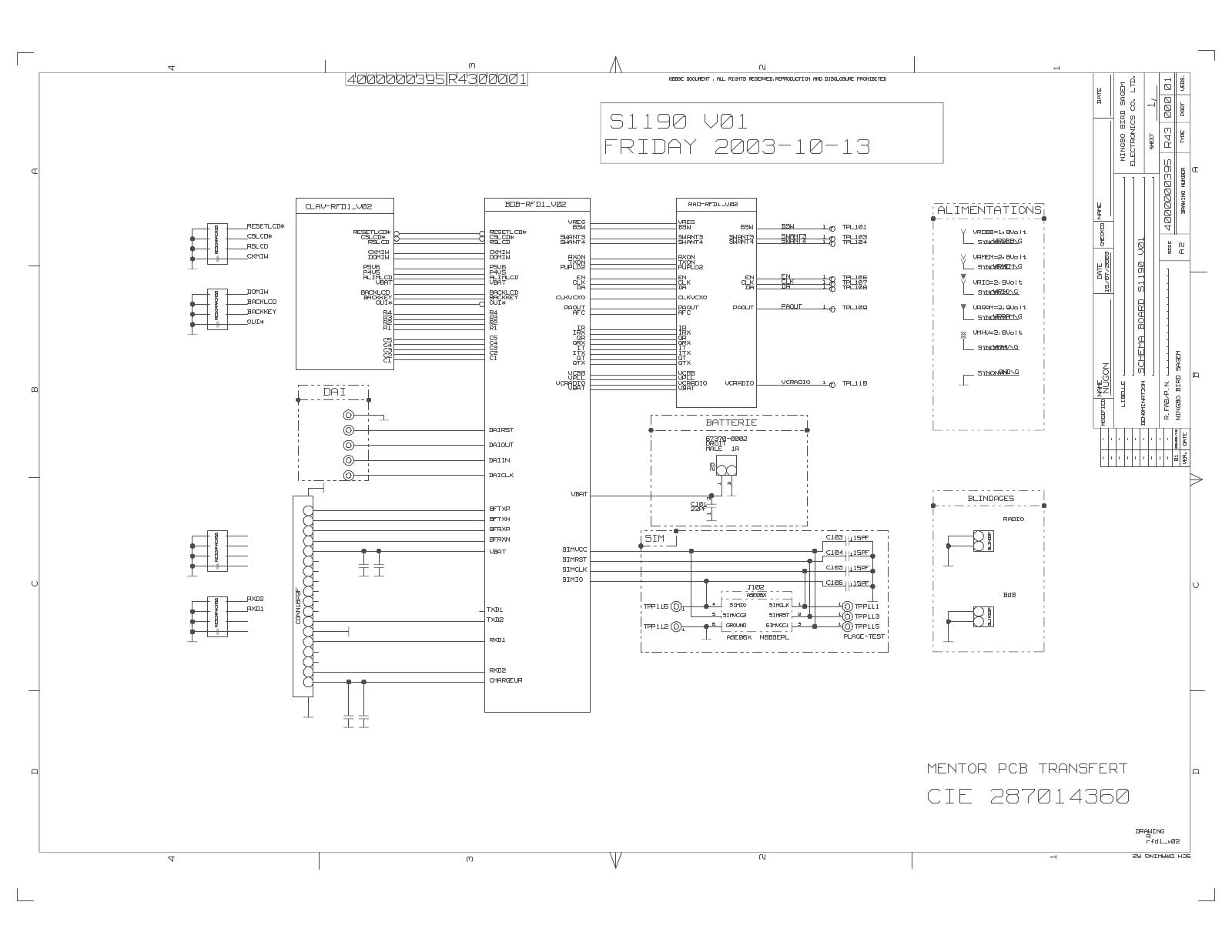 FLY S1190 Schematics 1