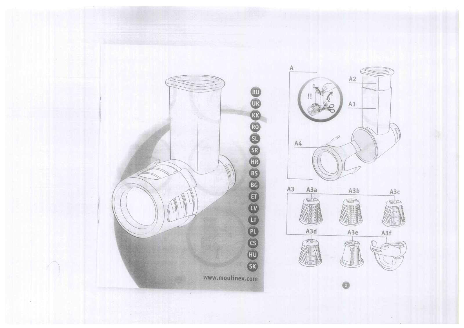 Moulinex XF403030 User Manual