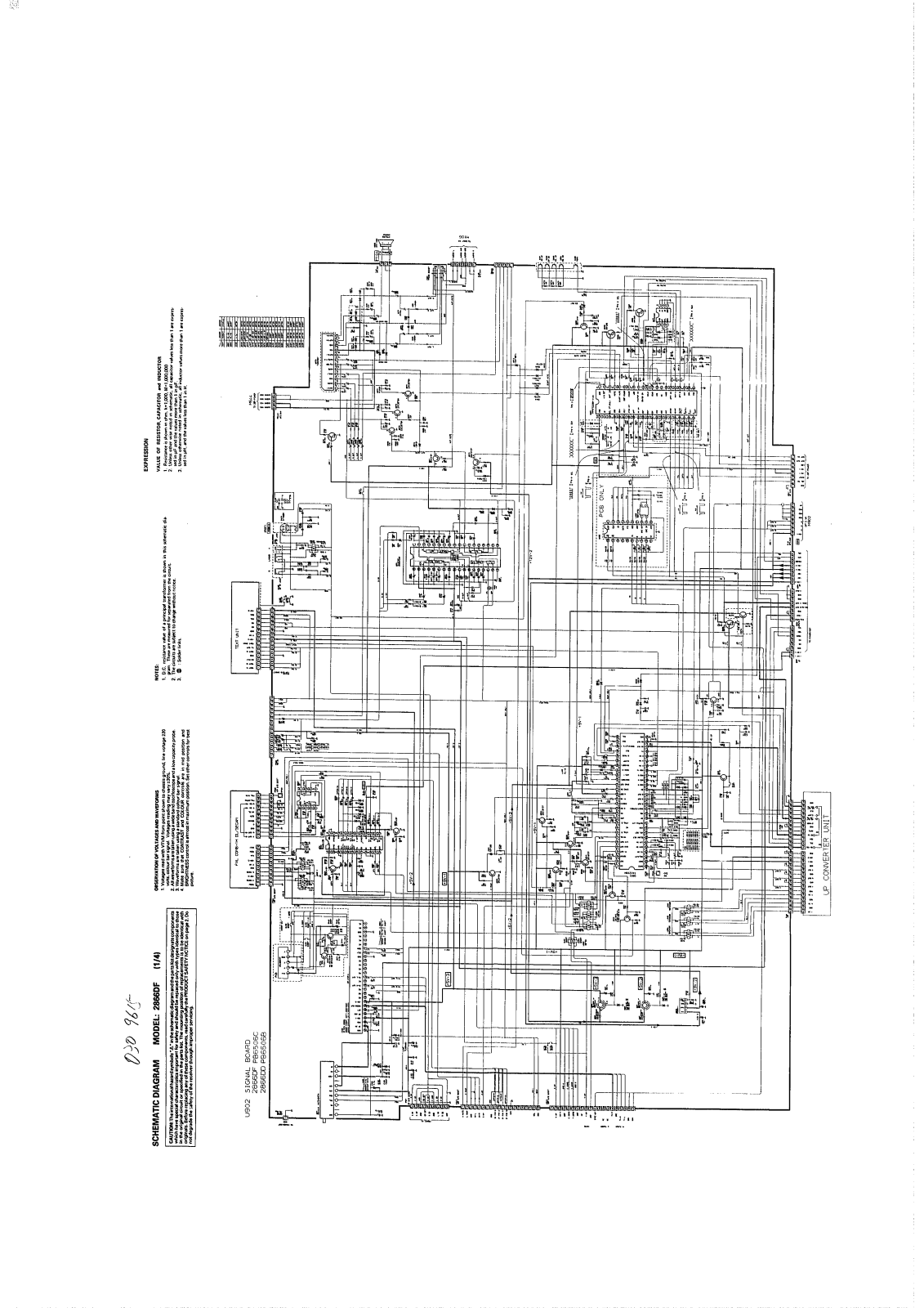 Toshiba 2866DF Schematic