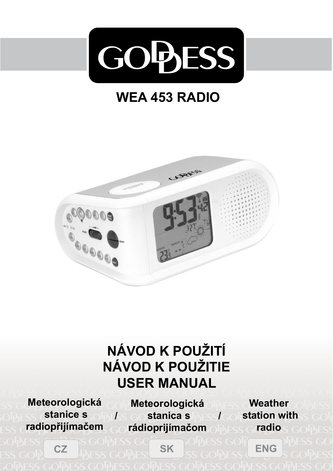 Goddess WEA453 RADIO User Manual