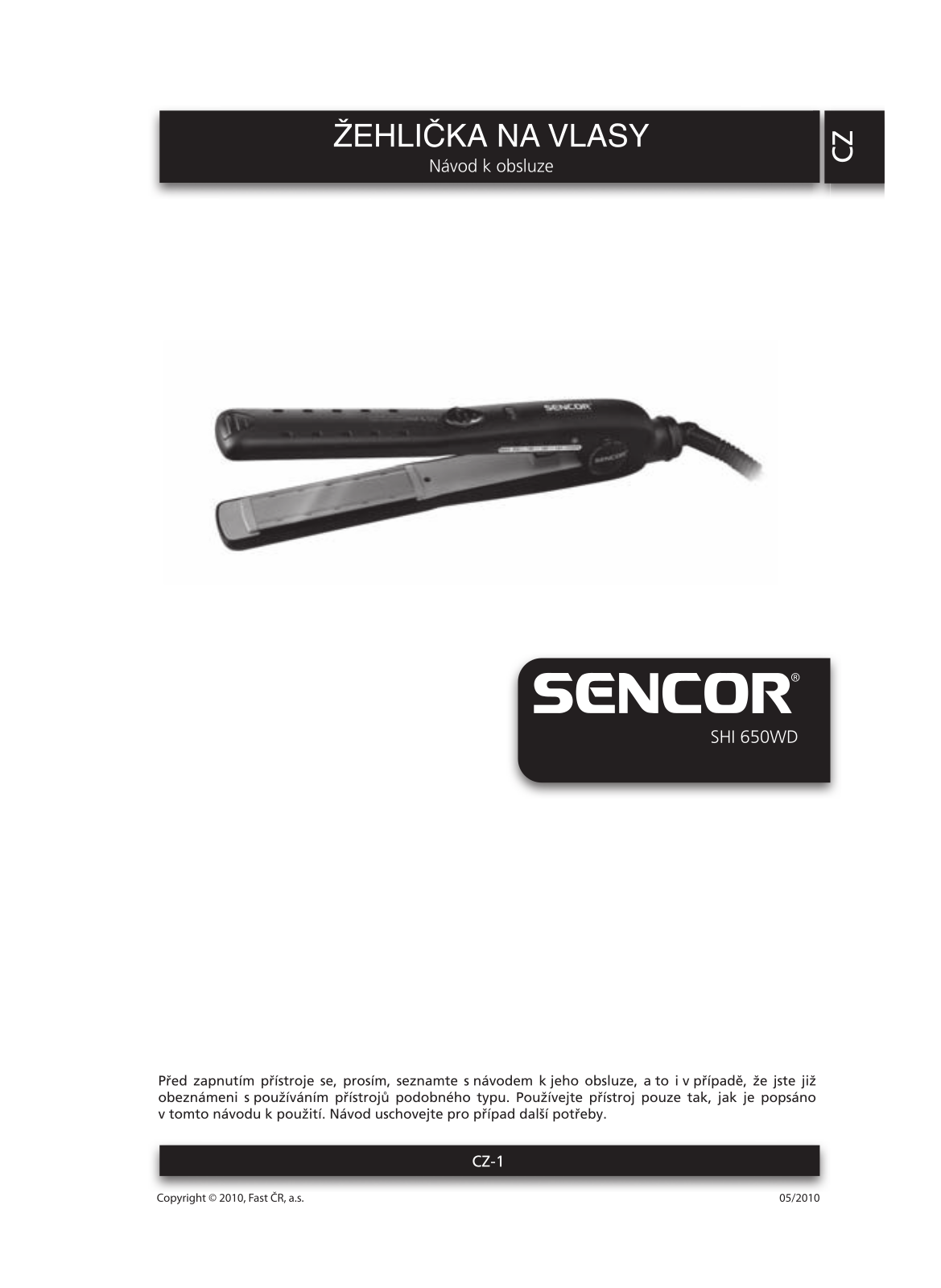 Sencor SHI 650WD User Manual