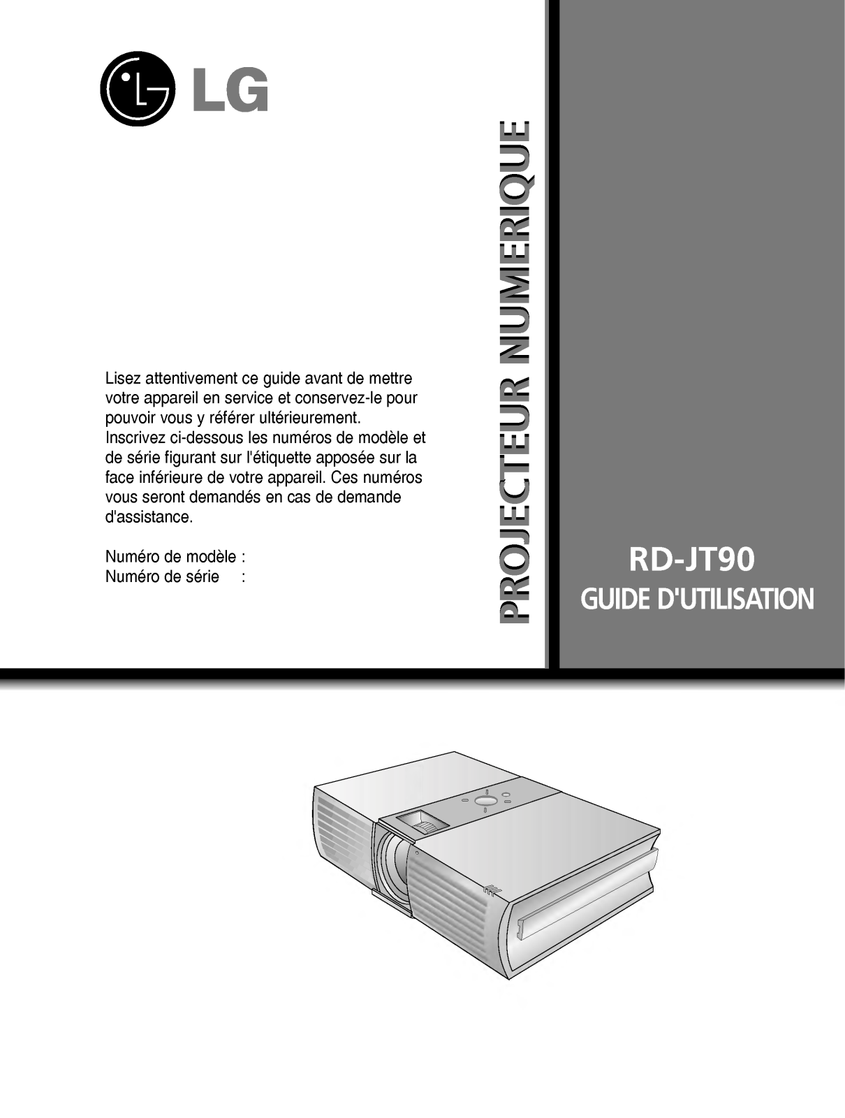 LG RD-JT90 User Manual