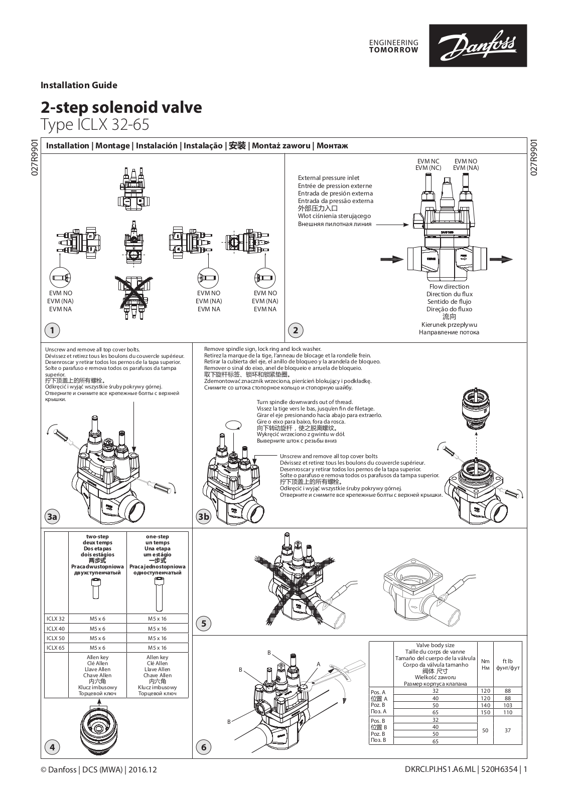 Danfoss ICLX 32-65 Installation guide