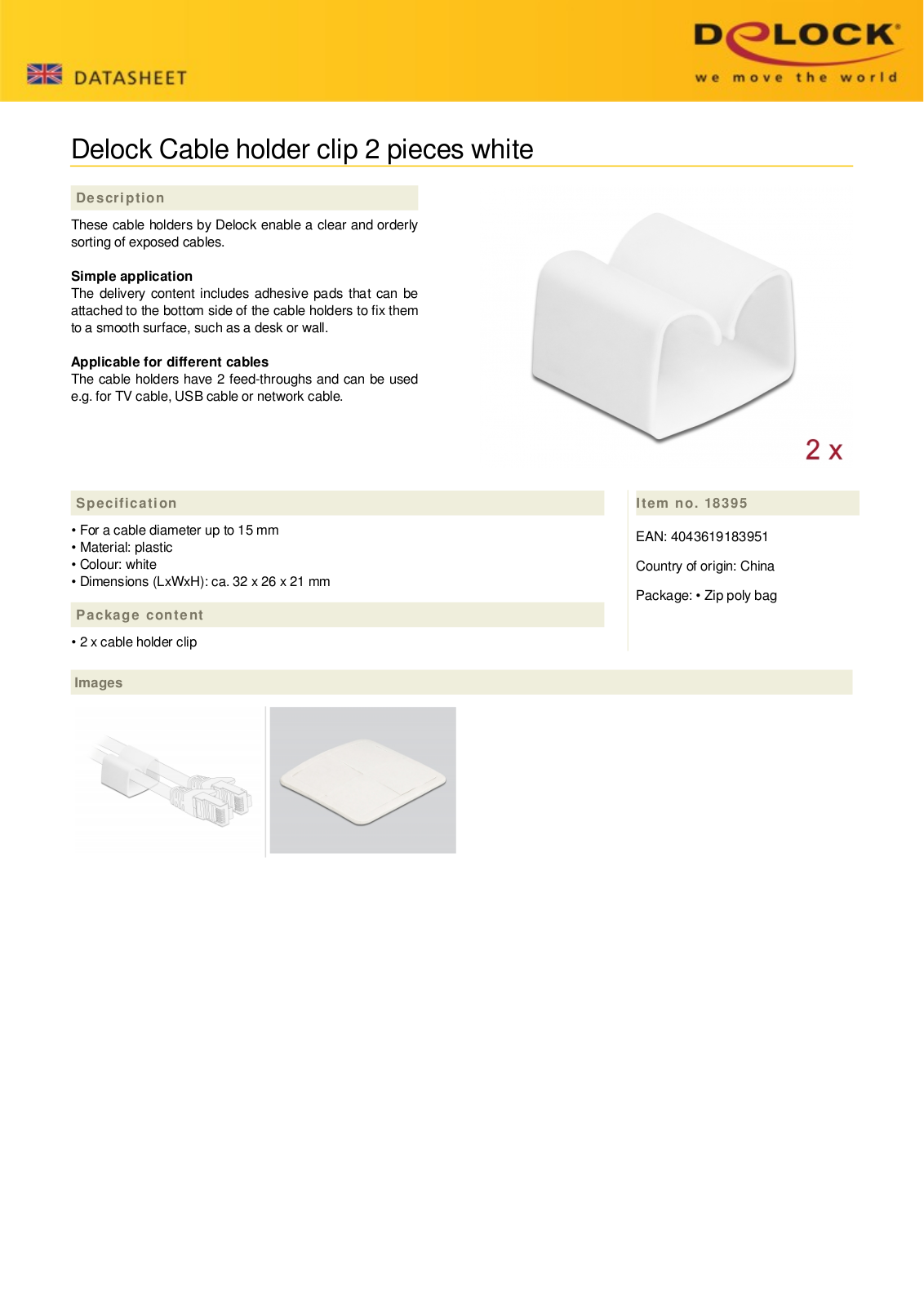 DELOCK 18395 Datasheet - ManualMachine.com