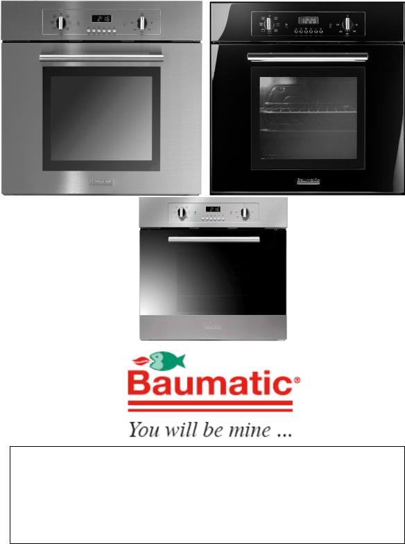 Baumatic B501SS User Manual