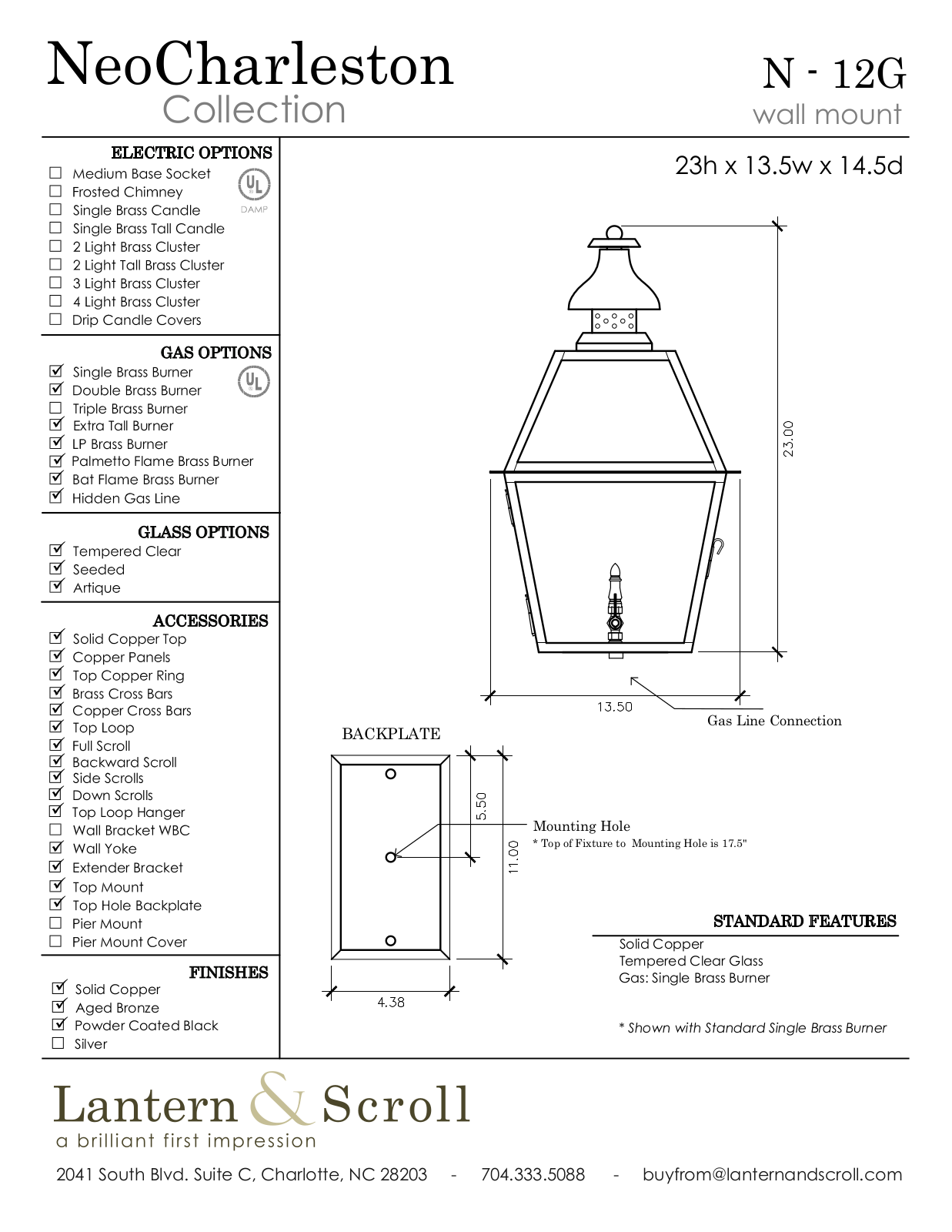 Lantern & Scroll LASC1078 Specifications - ManualMachine.com