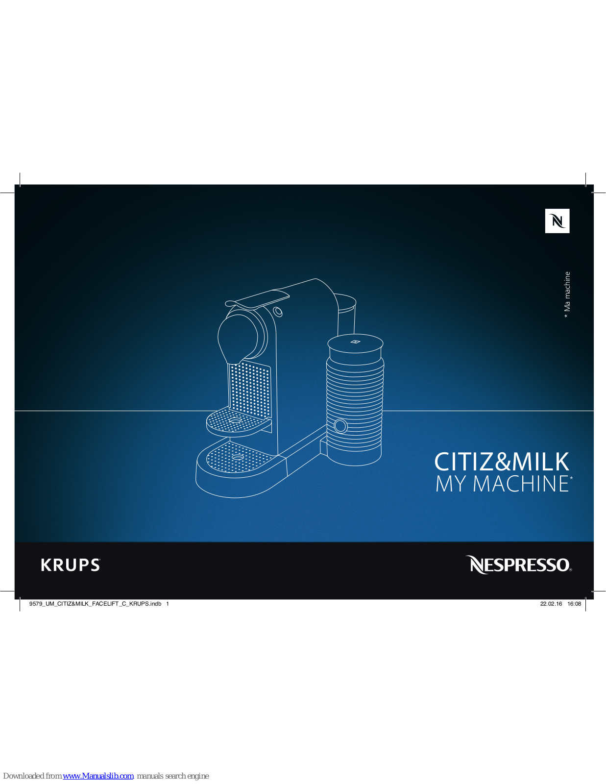 Nespresso krups citiz milk User Manual