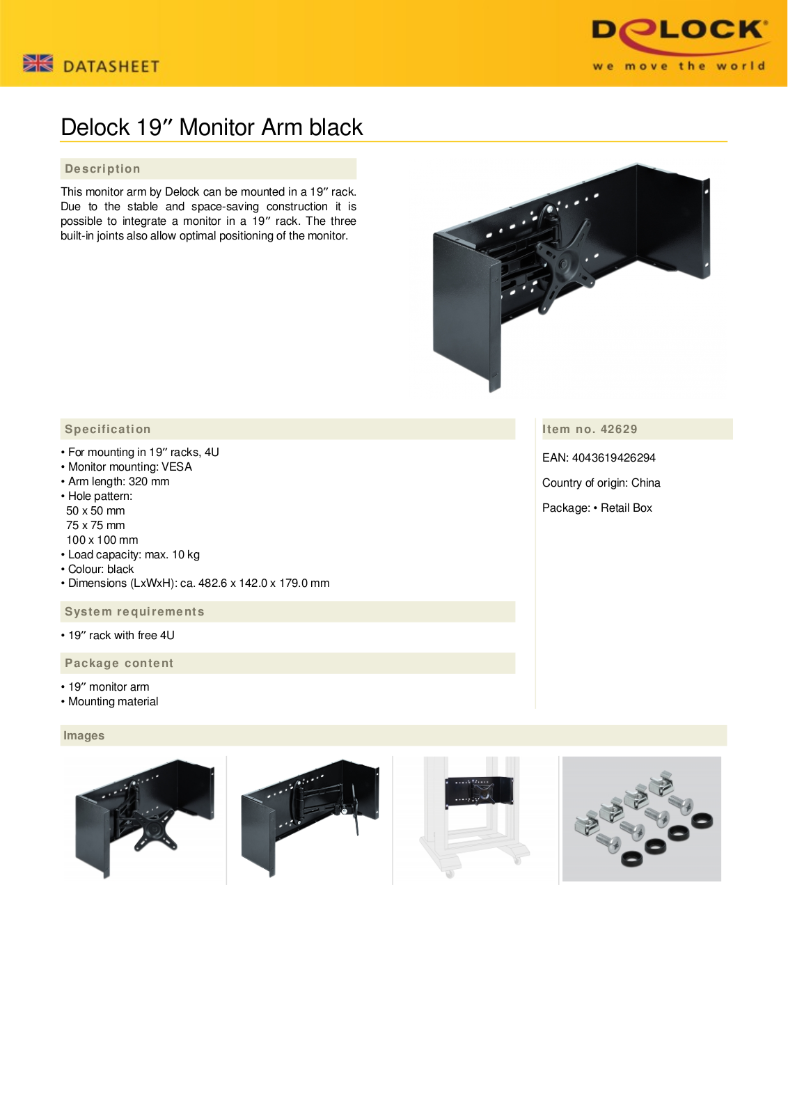 DELOCK 42629 Datasheet - ManualMachine.com