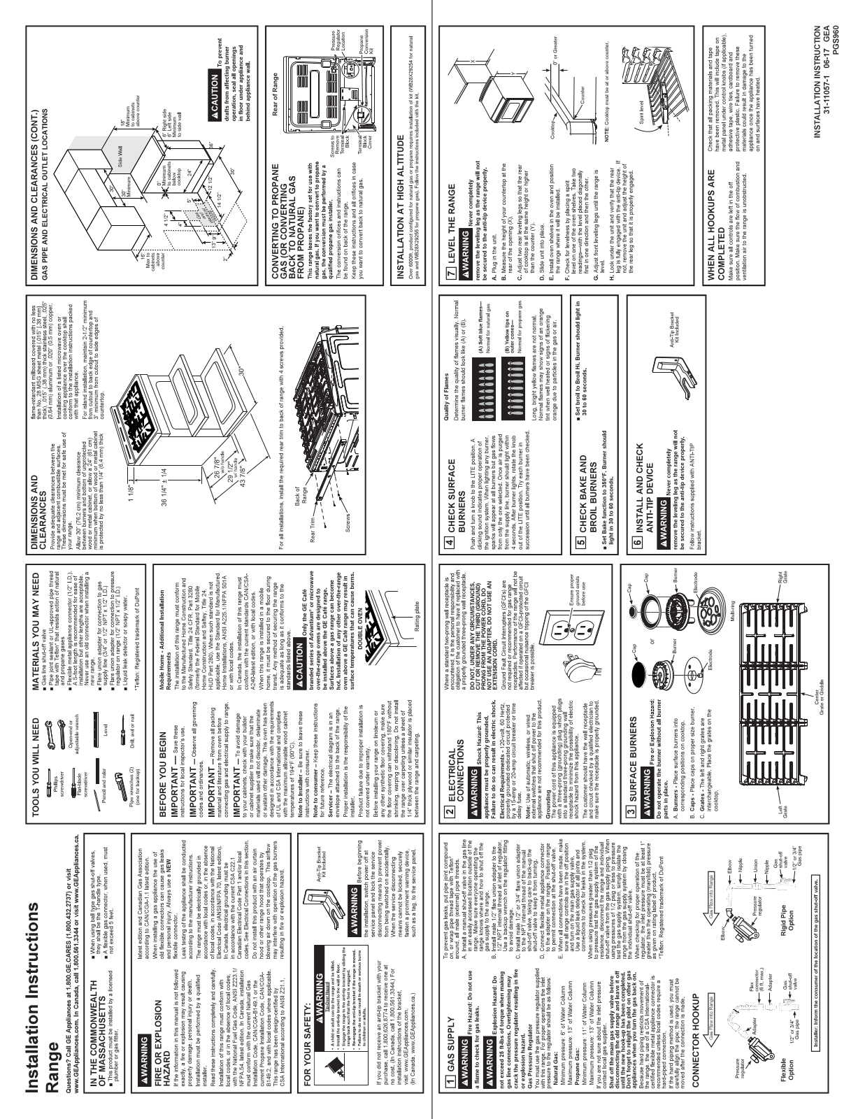 GE APPLIANCES PCGS960BELTS Installation guide - ManualMachine.com