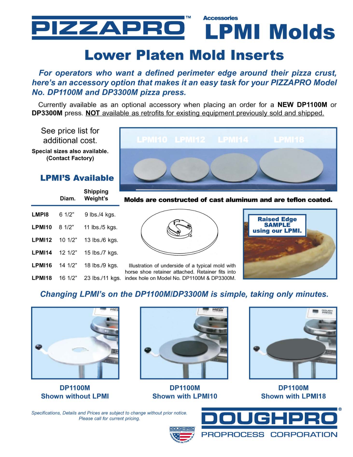 Doughpro LPMI10 User Manual