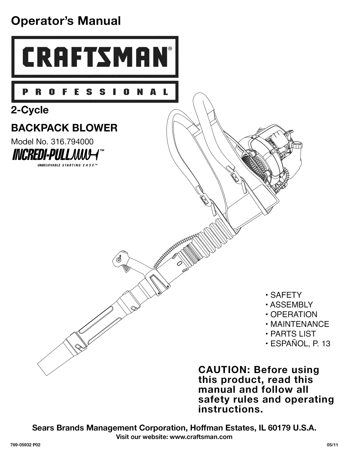 MTD 41AR2BEG799 Owner’s Manual