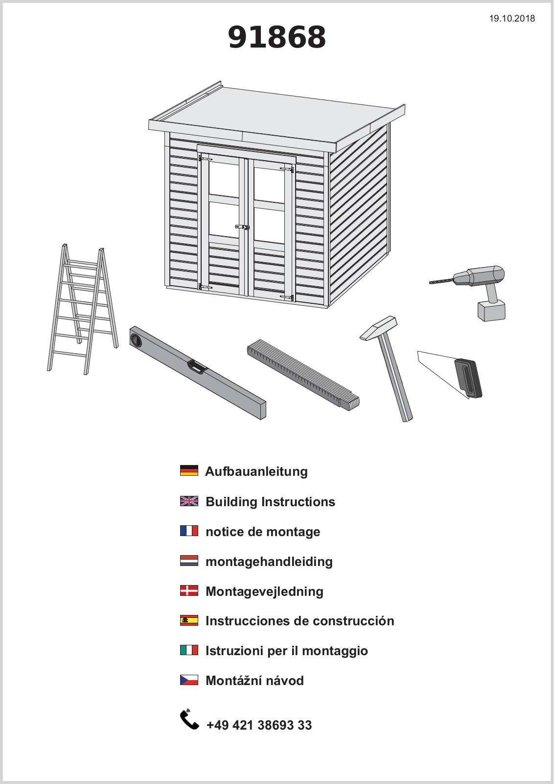 Karibu 91868 Assembly instructions