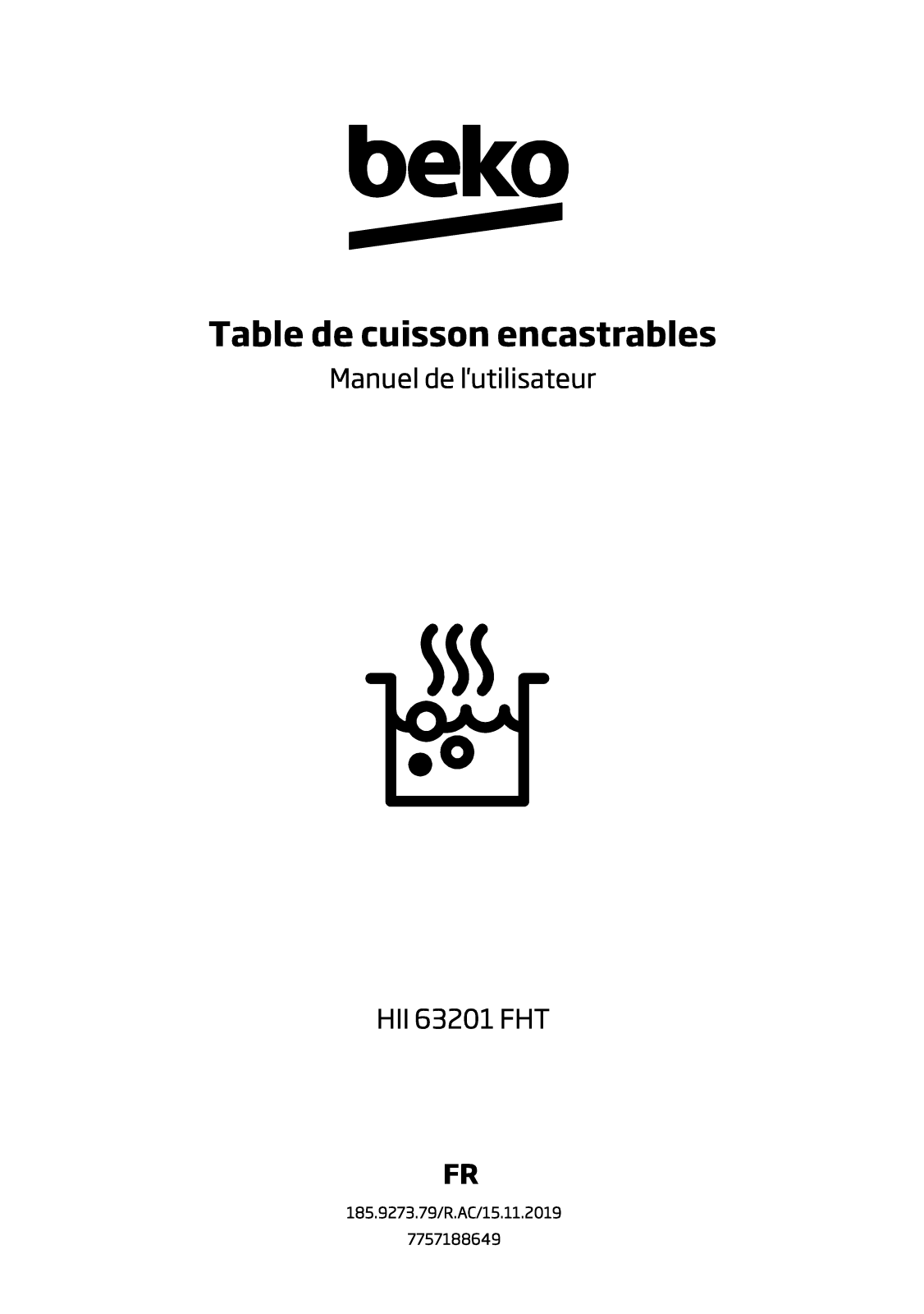 Beko HII63201FHT User manual