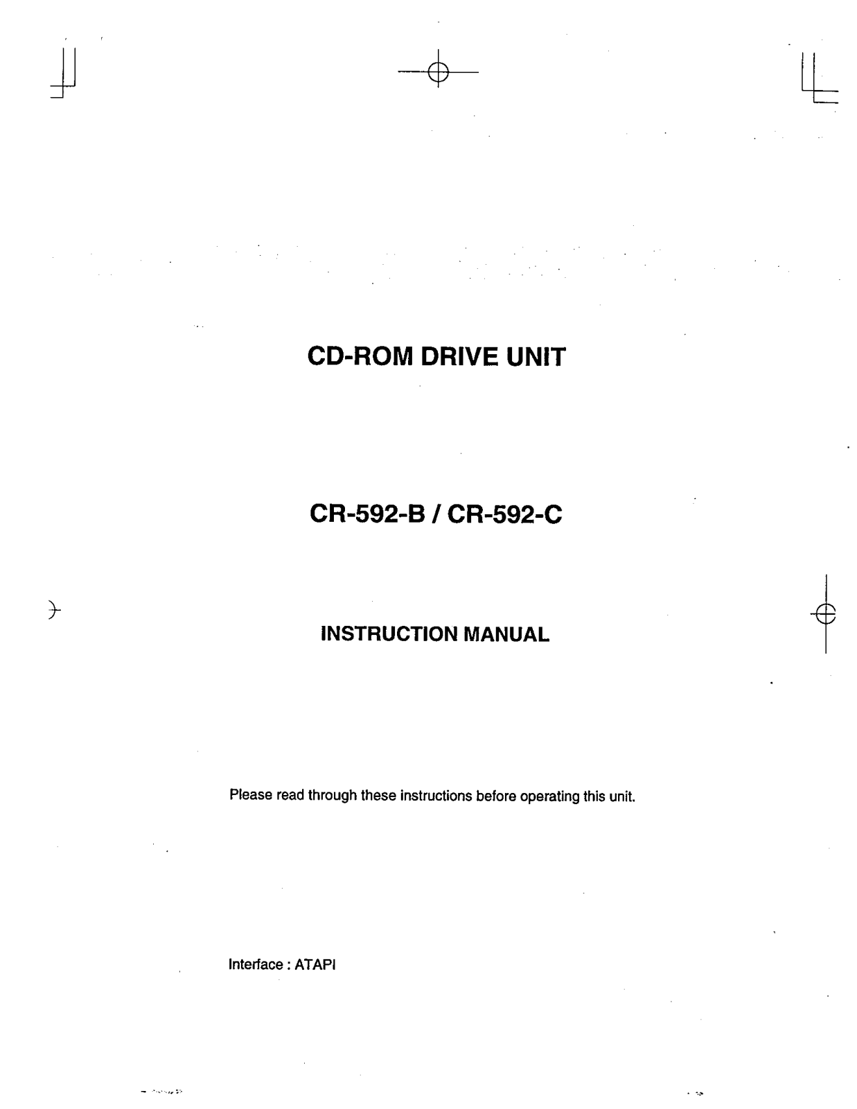Panasonic 9TB076CRB User Manual