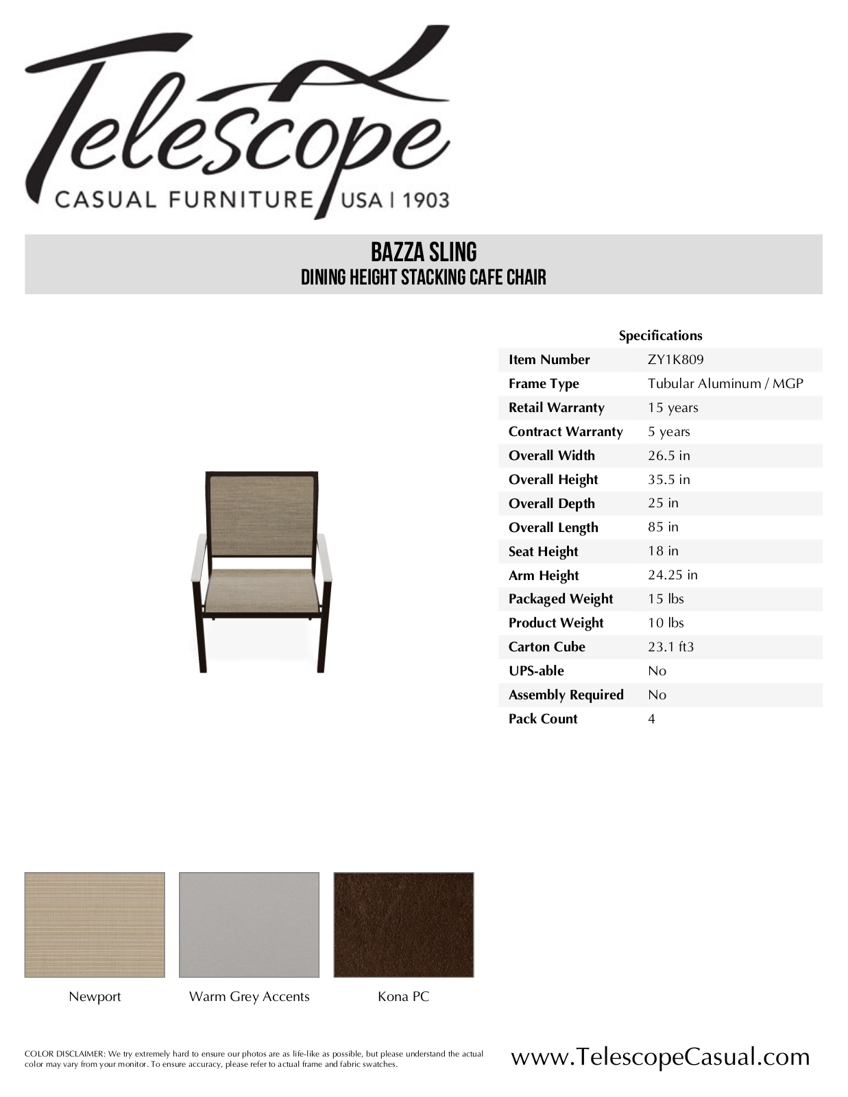 Telescope Casual TE2913 Specifications - ManualMachine.com