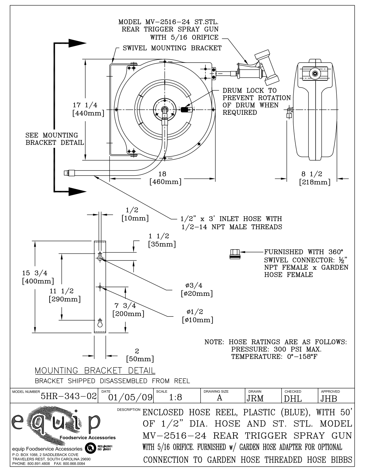 T&S Brass 5HR-343-02 User Manual