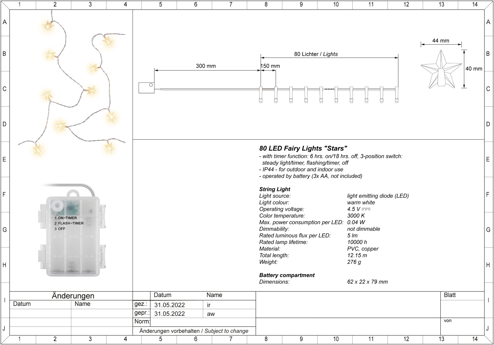 Goobay I-LED-CHAIN-STAR Datasheet - ManualMachine.com