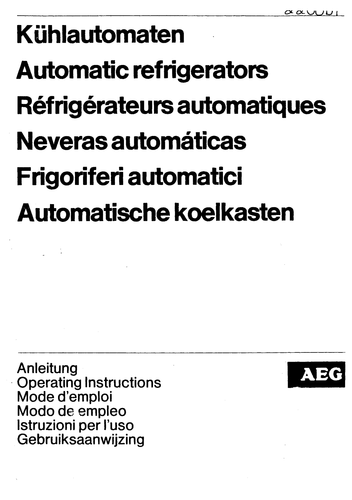 AEG-Electrolux S2201DTGLASSLI User Manual