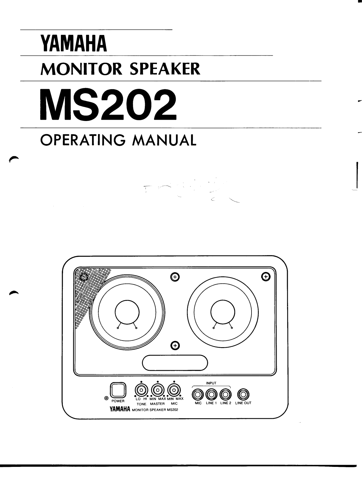 Yamaha MS202 User Manual