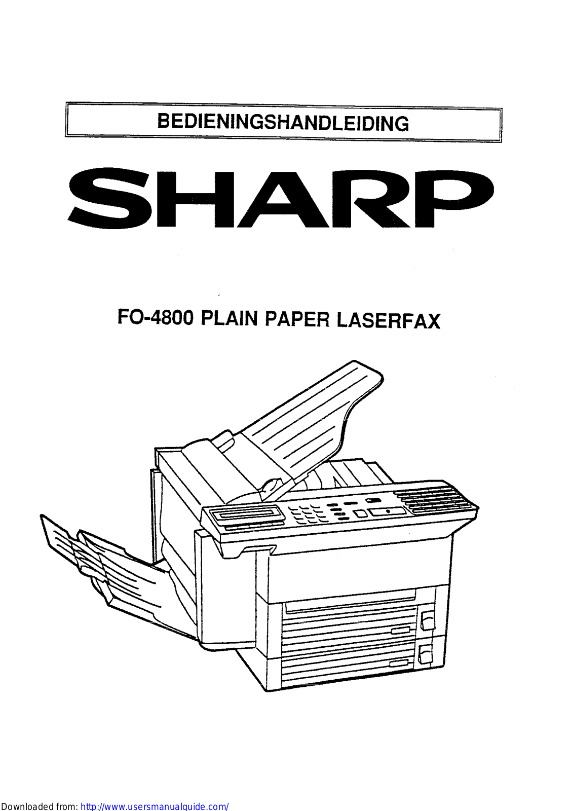 SHARP FO-4800 User Manual