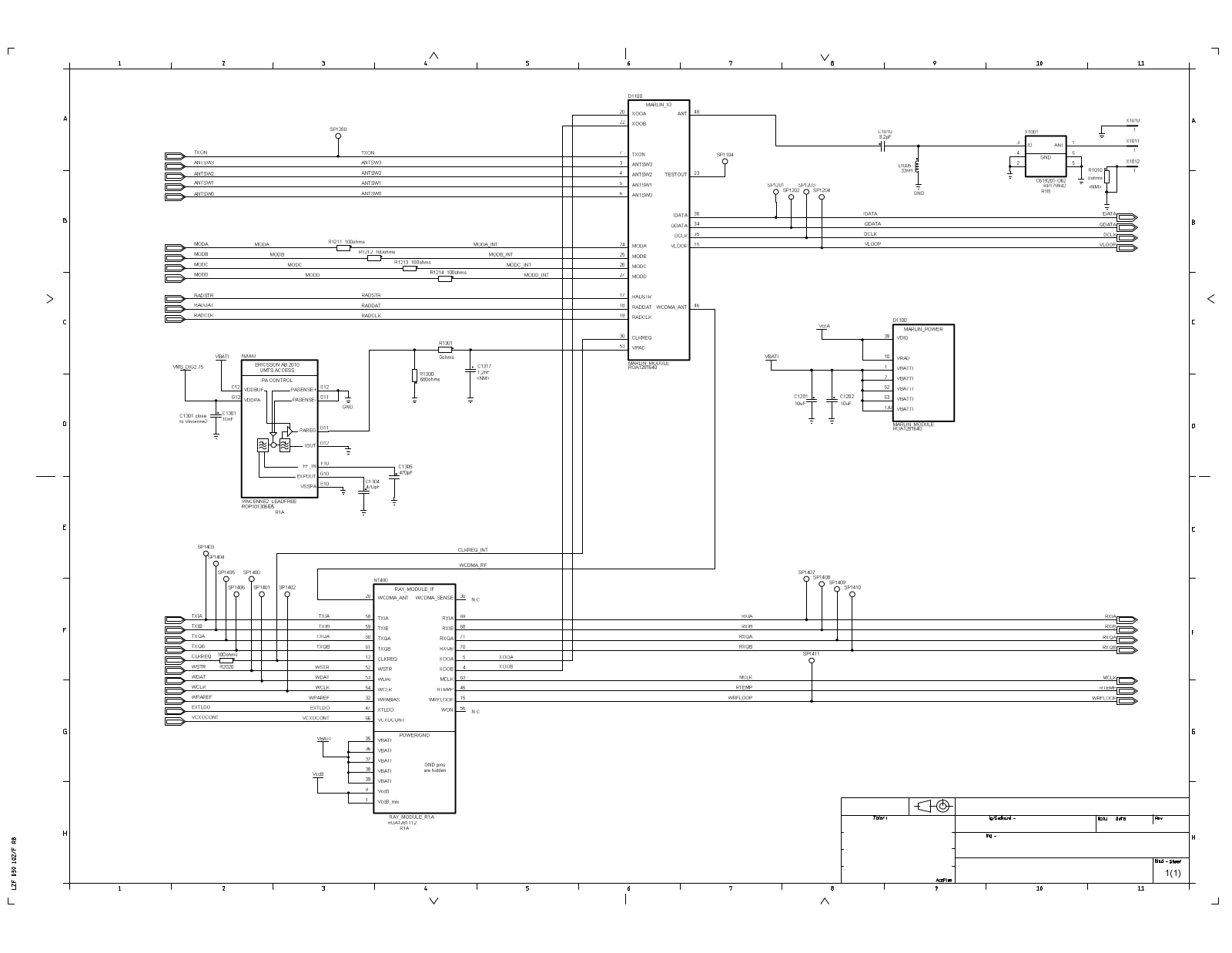 Sony Ericsson M600 Schematics 1