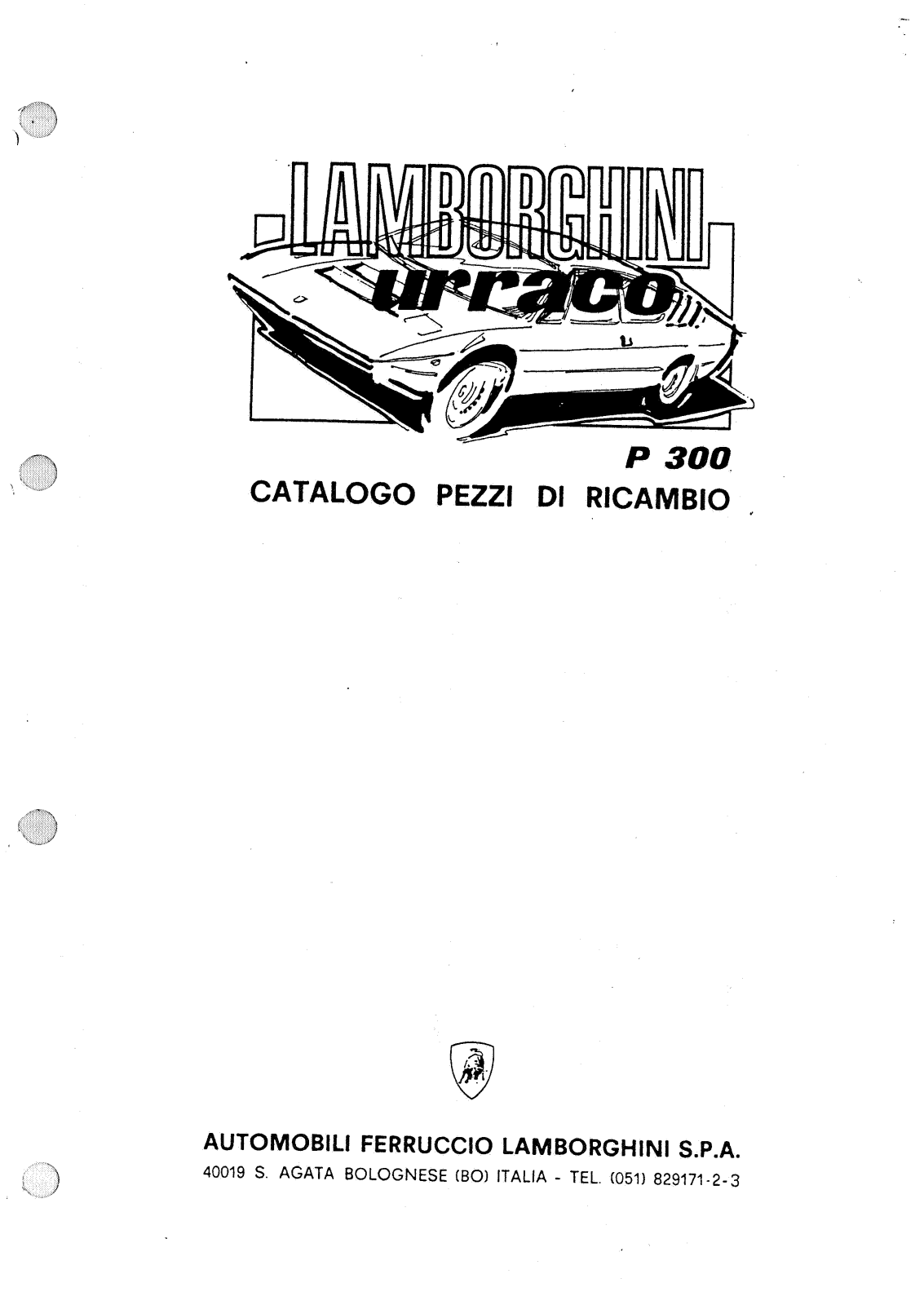 Lamborghini Urraco User Manual