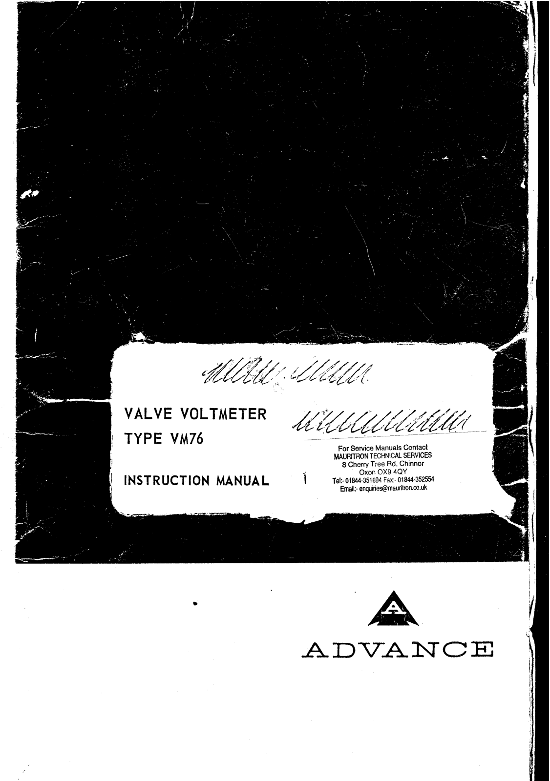 Gould Advance vm76 Service Manual