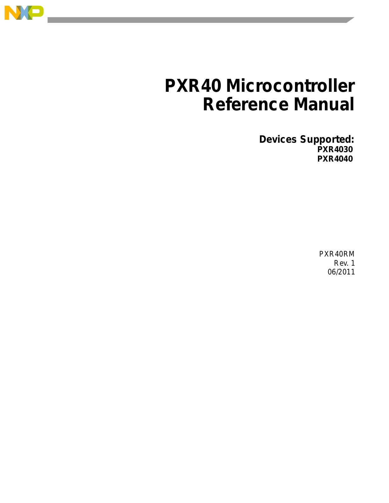 Freescale Semiconductor PXR4030, PXR4040 Reference Manual