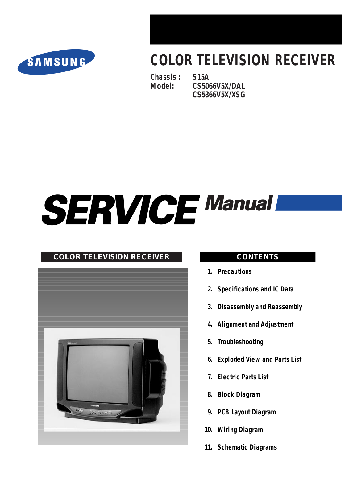 SAMSUNG CS5066V5XDAL Service Manual