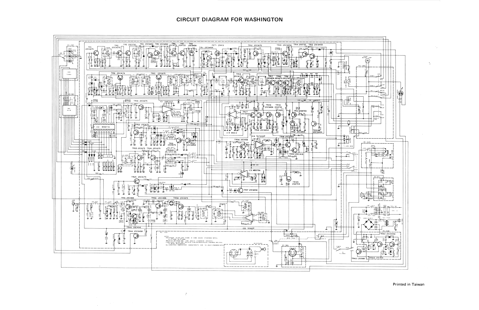 President washington Schematic