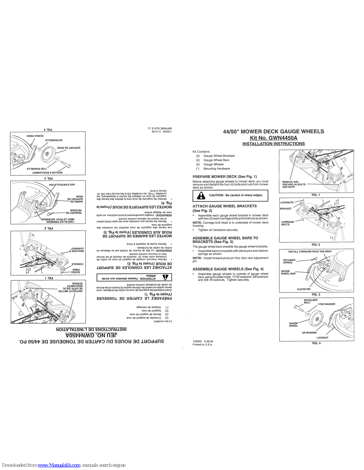 Poulan Pro GWN4450A User Manual