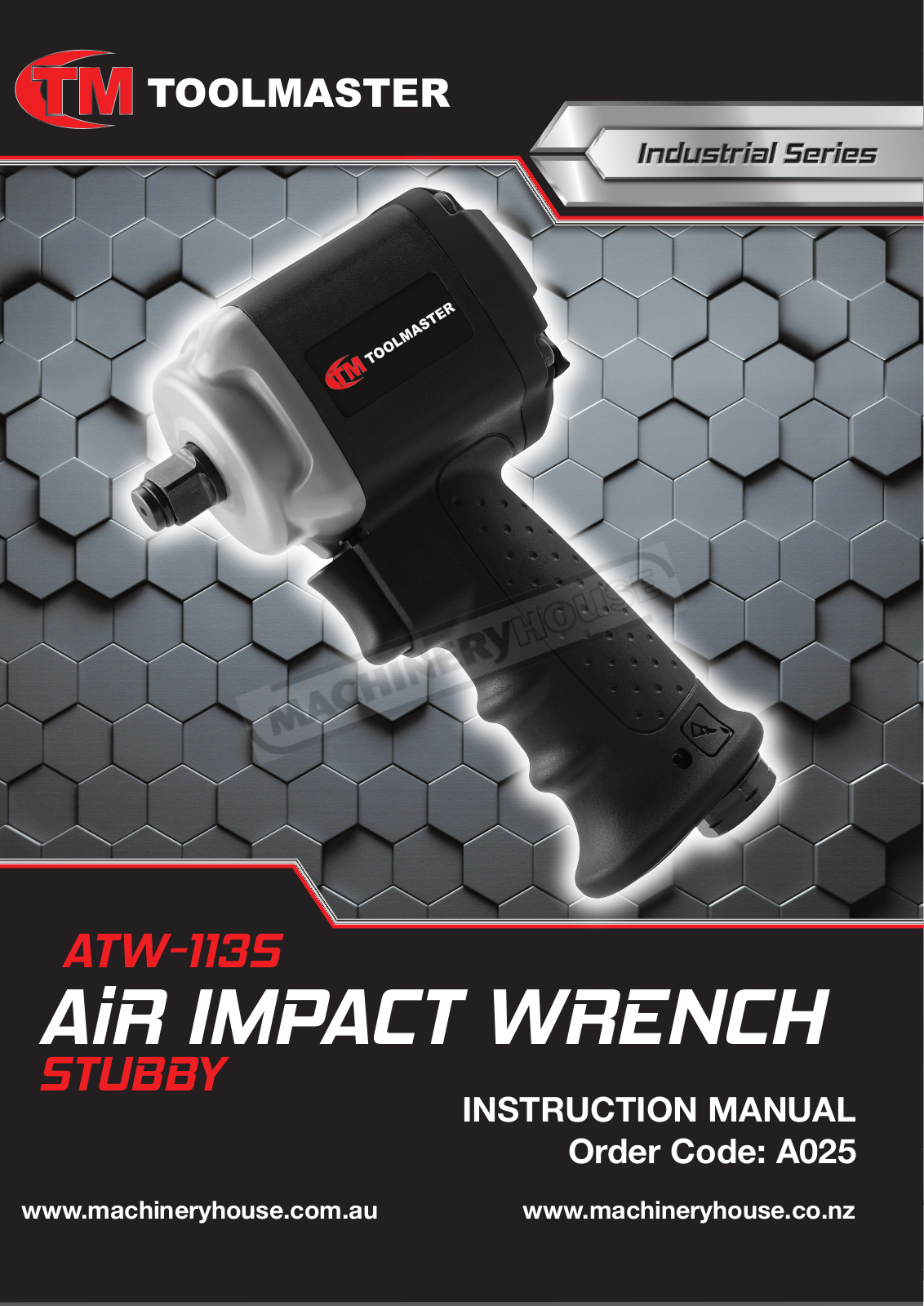 TOOLMASTER A025, ATW-1135 Instructions Manual - ManualMachine.com