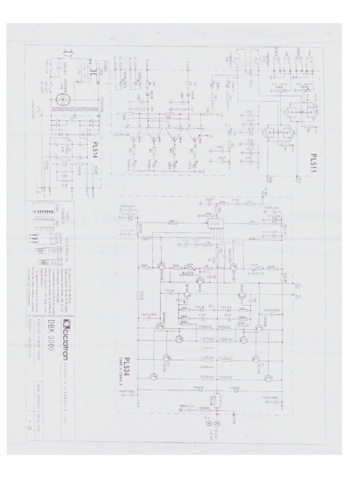 CICLOTRON DBK 3000 Service Manual