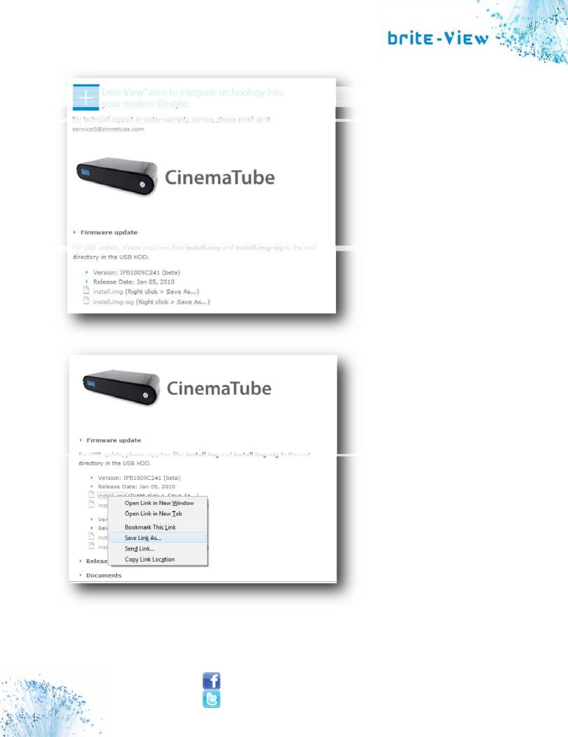 Brite View CinemaTube Mini Firmware Update Guide