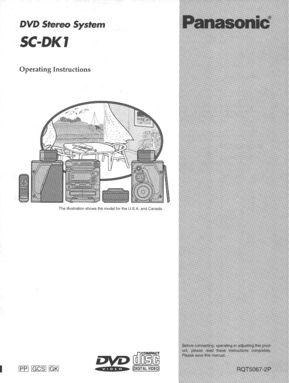 Panasonic SC-DK1, SA-DK1 User Manual