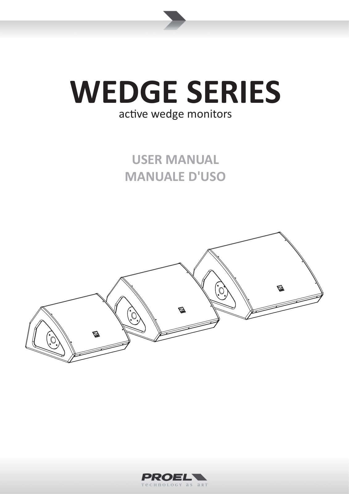 PROEL WEDGE WD10A, WEDGE WD12A, WEDGE WD15A User Manual