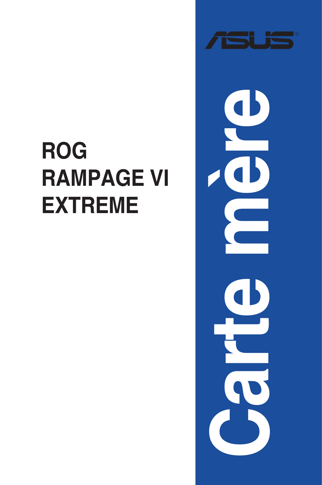 Asus ROG RAMPAGE VI Extreme Encore User’s Manual