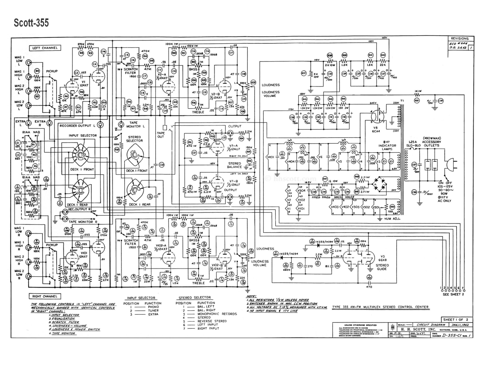 Scott 355 Schematic