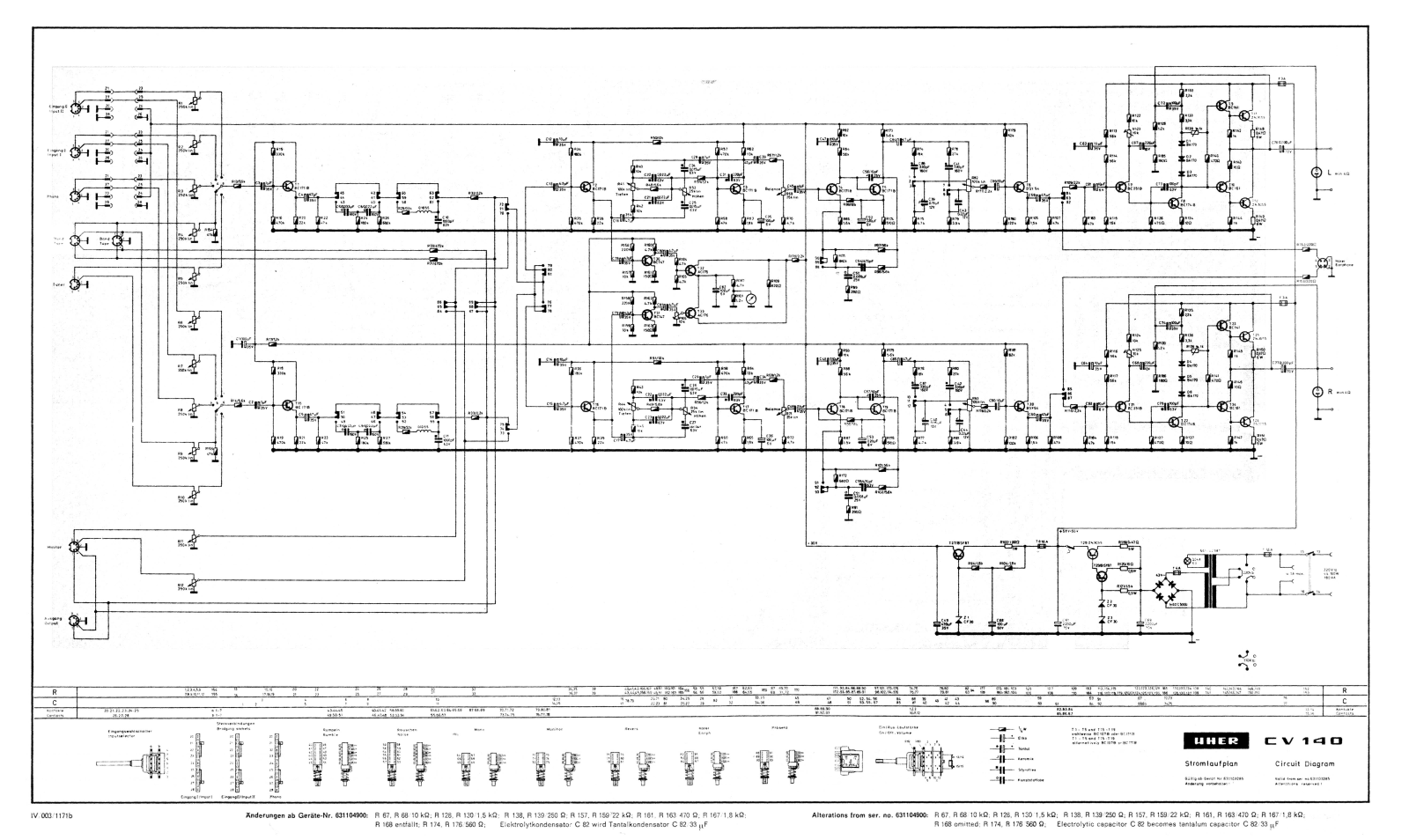 Uher CV-140 Schematic - ManualMachine.com