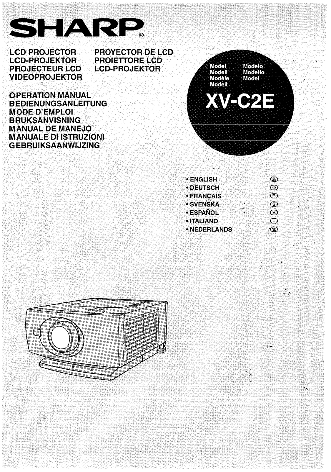 Sharp XV-C2E Operation Manual