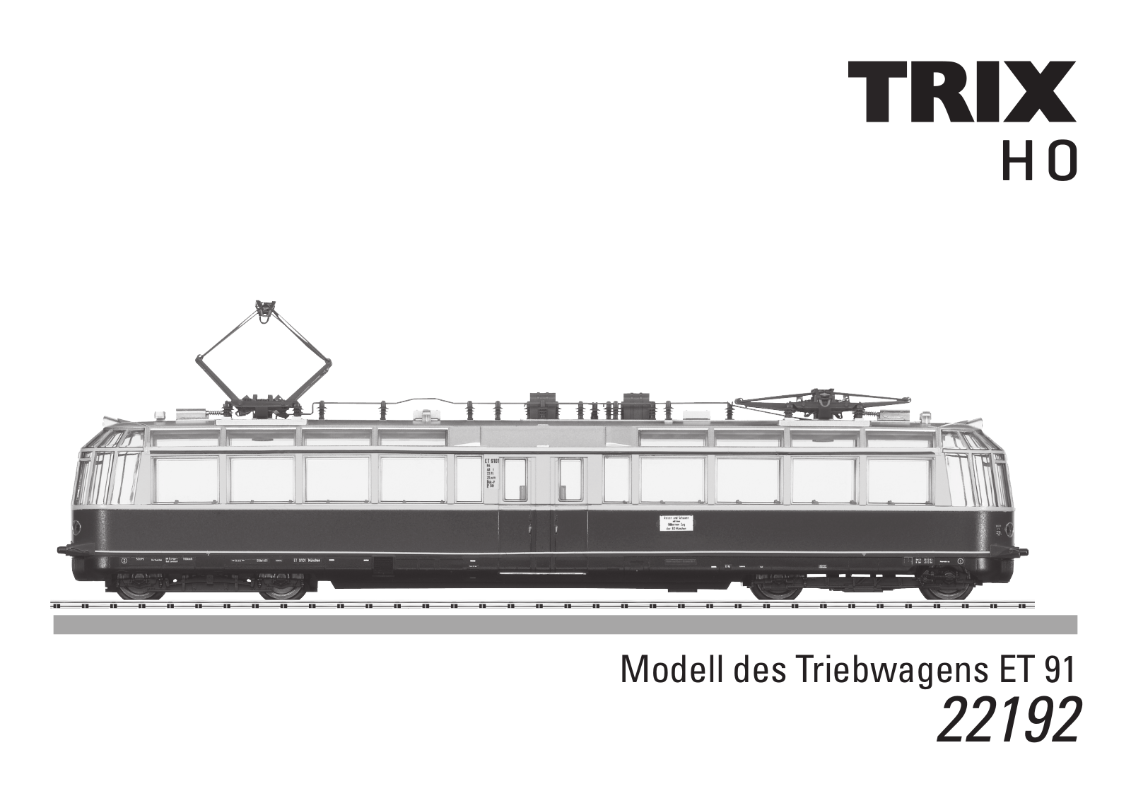 Trix ET 91, 22192, BR 491, 22191 Operating Instructions Manual