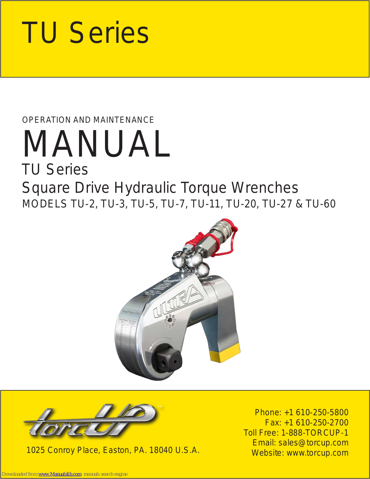 TorcUP TU-2, TU-3, TU-5, TU-7, TU-11 User Manual