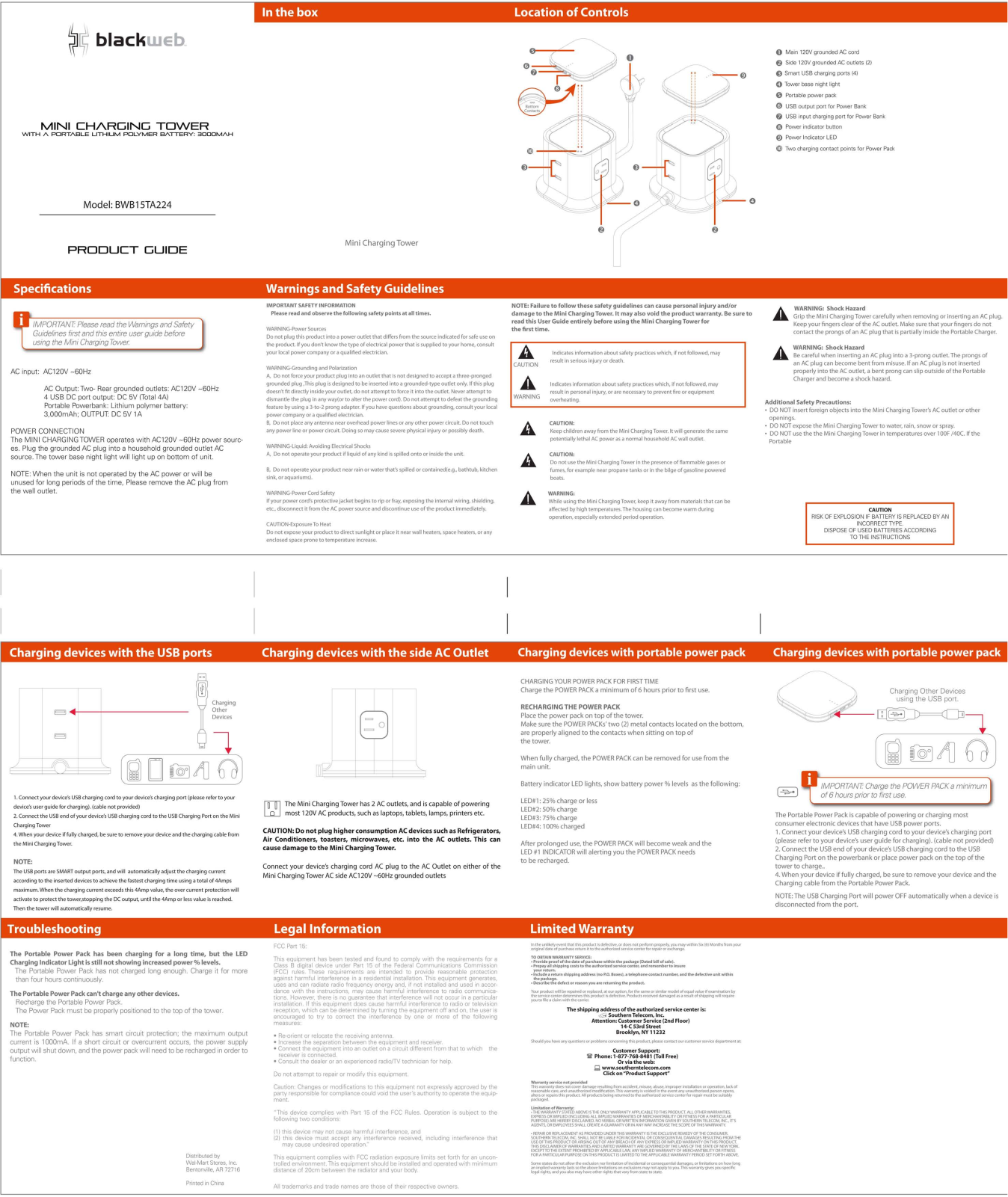 Blackweb BWB15TA224 User Manual