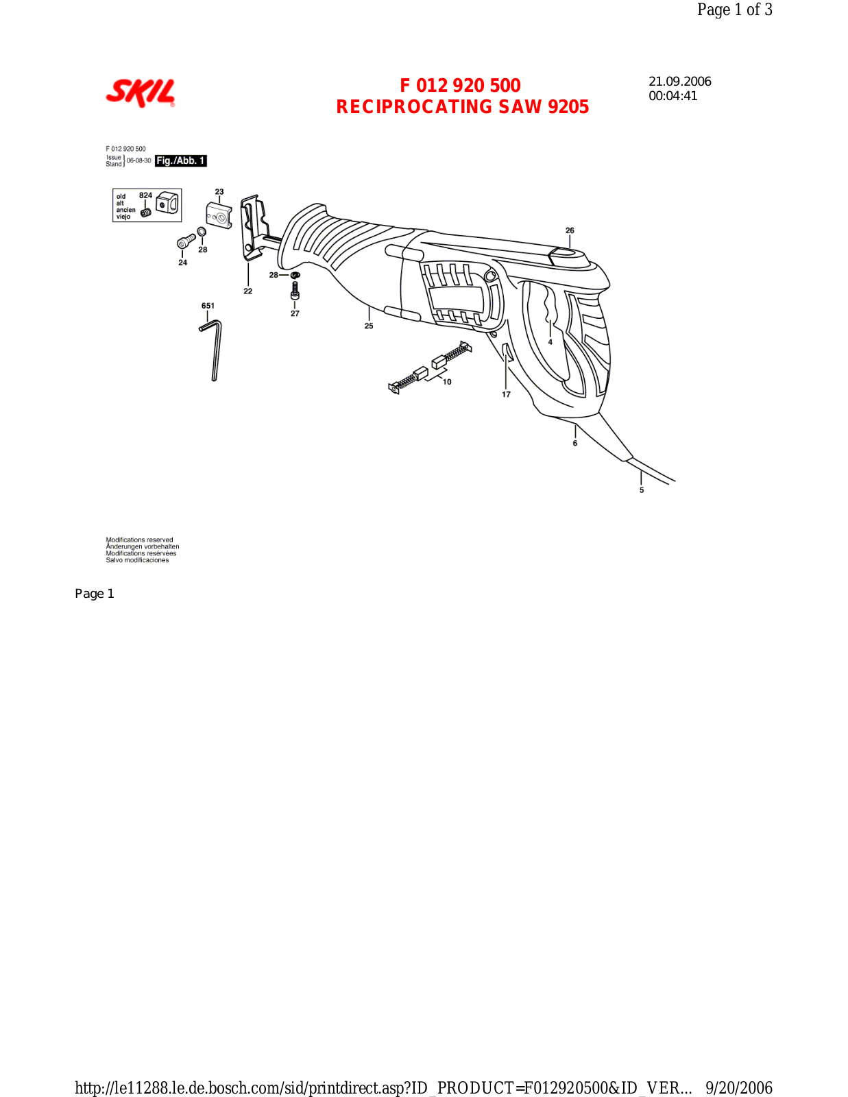 Skil F 012 920 500 User Manual