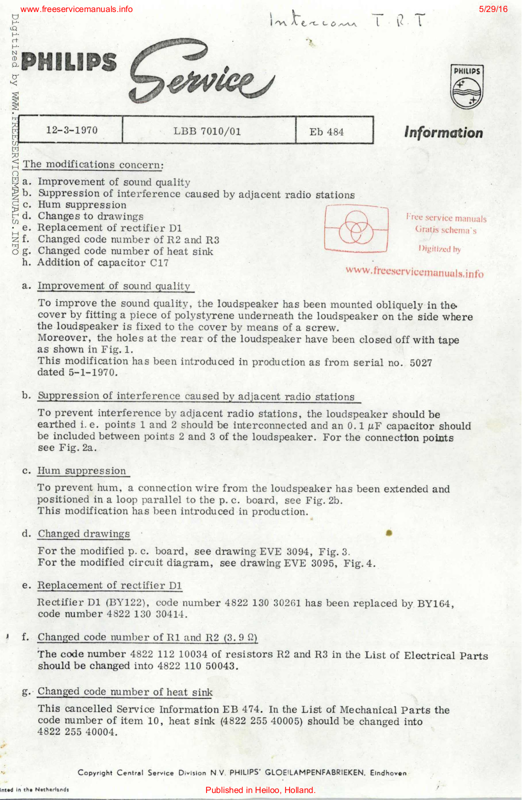 Philips lbb7010 Datasheet - ManualMachine.com