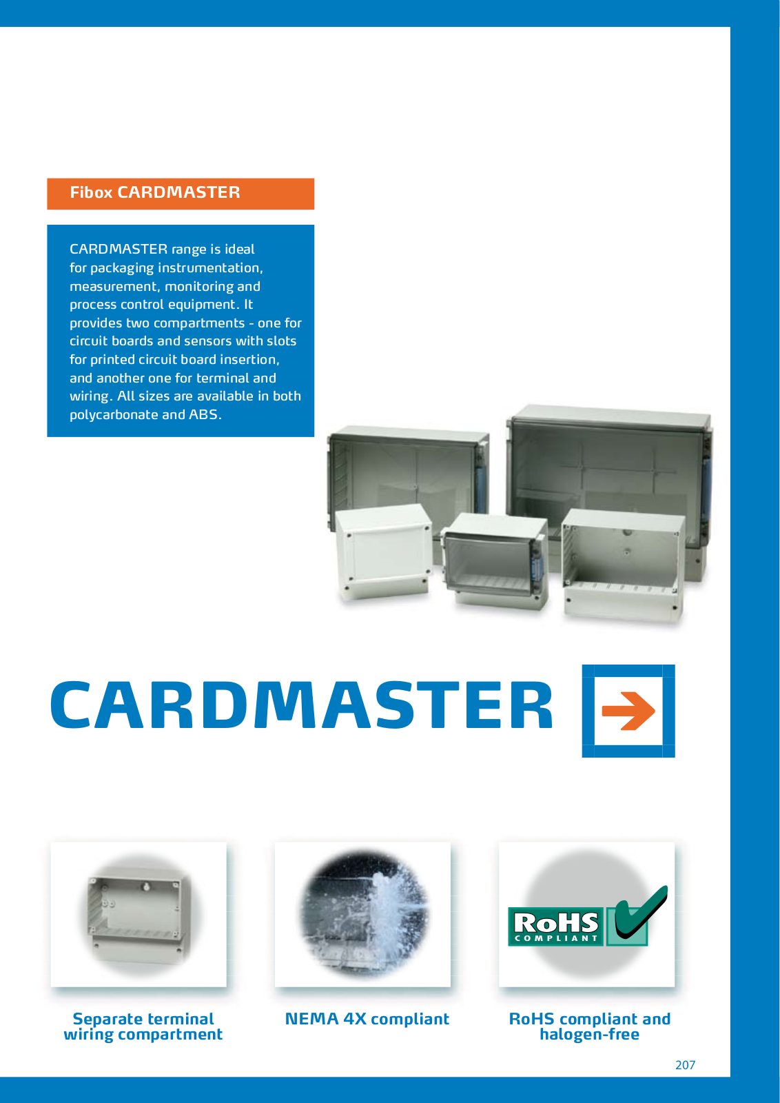 Fibox Enclosures CARDMASTER General Product Line Information